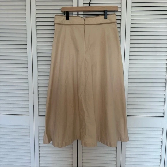 NORAH Brazilian Button Front Skirt Size 3 US 6/8 Slow Fashion - Picture 5 of 13